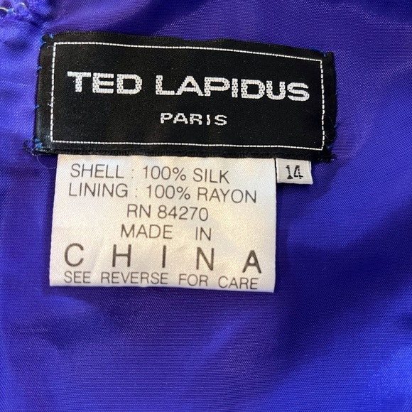 Stunning Beaded and Sequined Gown 100% Silk Size 14 - Picture 9 of 14